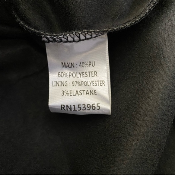 Area Stars Faux Leather Blazer Romper - Picture 10 of 16